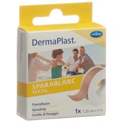 Dermaplast Sparablanc Textil 1.25cmx5m hautfarbe