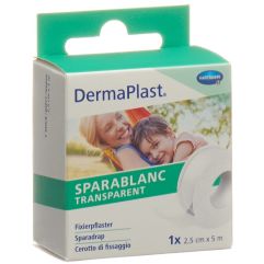 DERMAPLAST sparablanc transparent 2.5cmx5m blanc