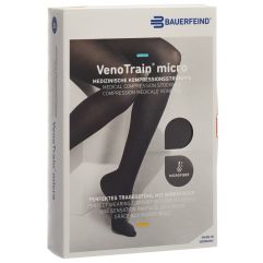 VENOTRAIN MICRO A-TU KKL2 M normal/short geschlossene Fussspitze schwarz 1 Paar