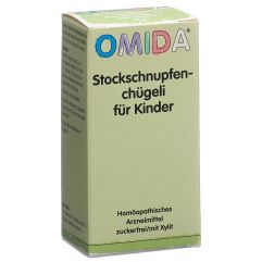 Omida Stockschnupfenchügeli für Kinder Globuli zuckerfrei/mit Xylit 10 g