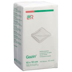 GAZIN compresses gaze 10x10cm 12p n st 100 pce