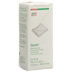 GAZIN compresses gaze 5x5cm 8p n st 100 pce