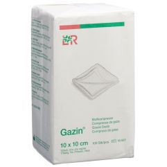 Gazin Mullkompressen 10x10cm 12-fach RK 100 Stk x 5Stk