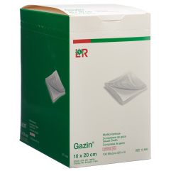 GAZIN compresse gaze 10x20cm 12p set st 20 x 5 pce