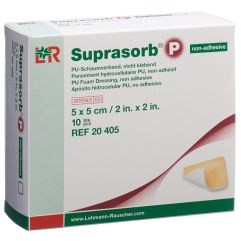 SUPRASORB P pansement mousse 5x5cm n ad 10 pce