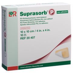 SUPRASORB P pansement mousse 10x10cm n ad 10 pce