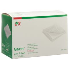 GAZIN compresses gaze 7.5x7.5cm 8p st 50 x 2 pce