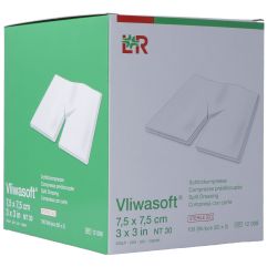 VLIWASOFT compresses fente 7.5x7.5cm st 50 x 2 pce