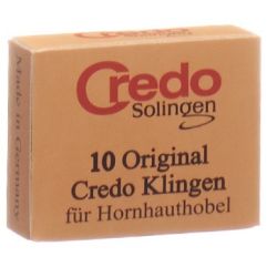 CREDO Ersatzklingen Hornhauthobel Schachtel 10 Stk