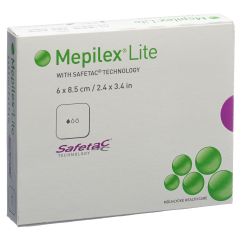 Mepilex Lite Absorptionsverband 6x8.5cm Silikon 5 Stk