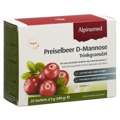 ALPINAMED Preiselbeer D-Mannose Trinkgranulat 20 Sachets à 5 g