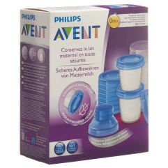 AVENT PHILIPS VIA set pots pour lait maternel