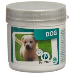 PET PHOS DOG cpr pour chiens bte 100 pce