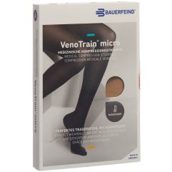 VENOTRAIN MICRO A-D KKL2 S plus/long offene Fussspitze caramel 1 Paar