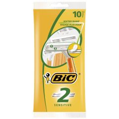 BiC 2 Sensitive - Sanftere Rasur - Beutel à 10 Rasierer