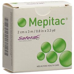 Mepitac safetac Fixierverband 2cmx3m Silikon