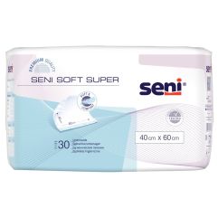 Seni Soft Super Einmal-Bettschutz 40x60cm 4 Tropfen 30 Stk