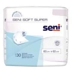 Seni Soft Super Einmal-Bettschutz 60x60cm 4 Tropfen 30 Stk