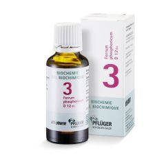 PFLÜGER SCHÜSSLER no3 ferr phos gouttes 12 D 30 ml