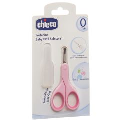 CHICCO ciseaux à ongles incl capuch sécurité rose