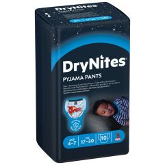 HUGGIES DRYNITES couche nuit boy 4-7 ans 10 pce