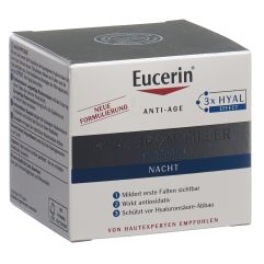 Eucerin HYALURON-FILLER Nacht trockene Haut Topf 50 ml