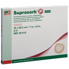 SUPRASORB P pans mousse 18x20.5cm sacrum adh 5 pce