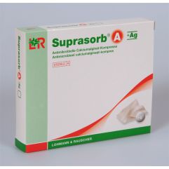 SUPRASORB A +Ag compr alg calc 10x20cm st 5 pce