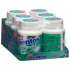 MENTOS Gum White Green Mint 6 x 75 g