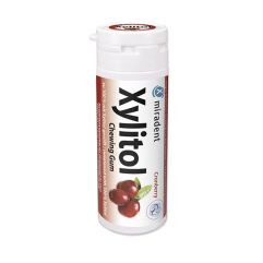 MIRADENT Xylitol Chewing Gum cranberry 30 pce