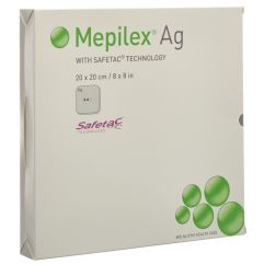 Mepilex Ag Schaumverband Safetac 20x20cm Silicone 5 Stk
