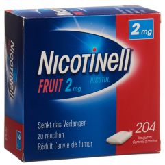 NICOTINELL FRUIT 2 mg 204 Kaugummi
