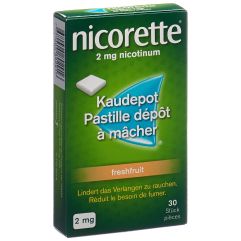 nicorette 2 mg freshfruit Kaudepot 30 Stück