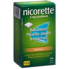 nicorette 4 mg freshfruit Kaudepot 105 Stück