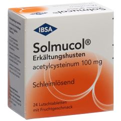 Solmucol 100 Erkältungshusten 24 Lutschtabletten mit Fruchtgeschmack