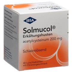 Solmucol 200 Erkältungshusten 40 Lutschtabletten mit Zitronengeschmack