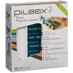 Pilbox 7 Medikamentenspender 7 Tage deutsch/französisch