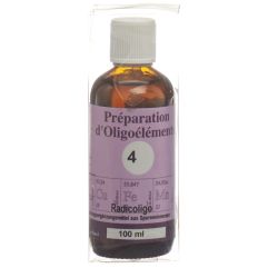 Bioligo POE 4 Radicoligo Préparation d'oligoéléments/Carotte Fl 100 ml