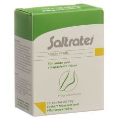 SALTRATES sels pour bain de pieds 10 sach 20 g