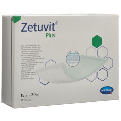 Zetuvit Plus Absorptionsverband 15x20cm 10 Stk