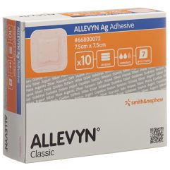 Allevyn Ag Adhesive Wundkompresse 7.5x7.5cm 10 Stk