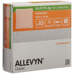 ALLEVYN AG NON-ADH pans hydrocel 10x10cm 10 pce