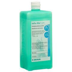 Softa-Man pure Händedesinfektion alkoholisch ohne Parfum 1000 ml