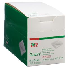 GAZIN compres gaze set 5x5cm 12p st 20 x 5 pce