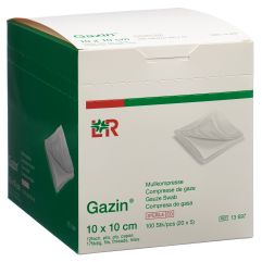 Gazin Mullkompress Set 10x10cm 12-fach steril 20 x 5 Stk