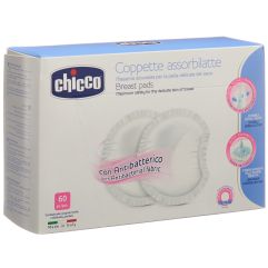 Chicco Natural Feeding Stilleinlage leicht und sicher antibakteriell 60 Stück