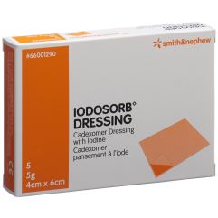 Iodosorb Dressing 5 g 4x6cm 5 Stk