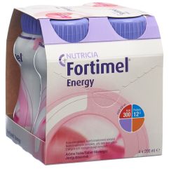 Fortimel Energy Erdbeer 4 Fl 200 ml