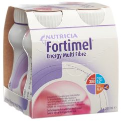 Fortimel Multifibre 1.5 kcal Erdbeer 4 Fl 200 ml