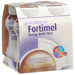 Fortimel Energy Multi Fibre Schokolade 4 Fl 200 ml